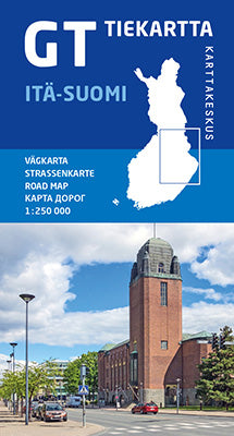 Road map Itä-Suomi/Eastern Finland 1:250,000 (2018)