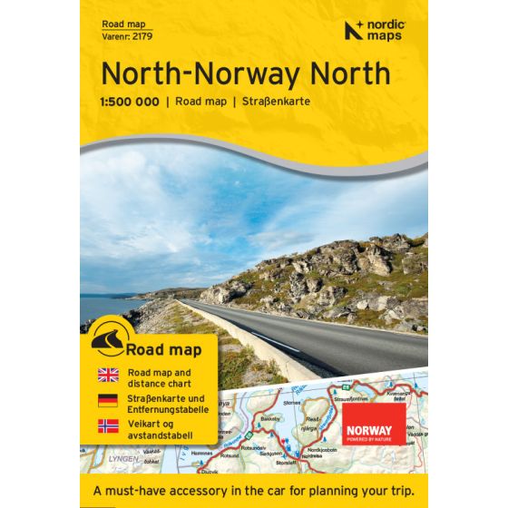 Wegenkaart/Roadmap North-Norway North 1:500.000 2022