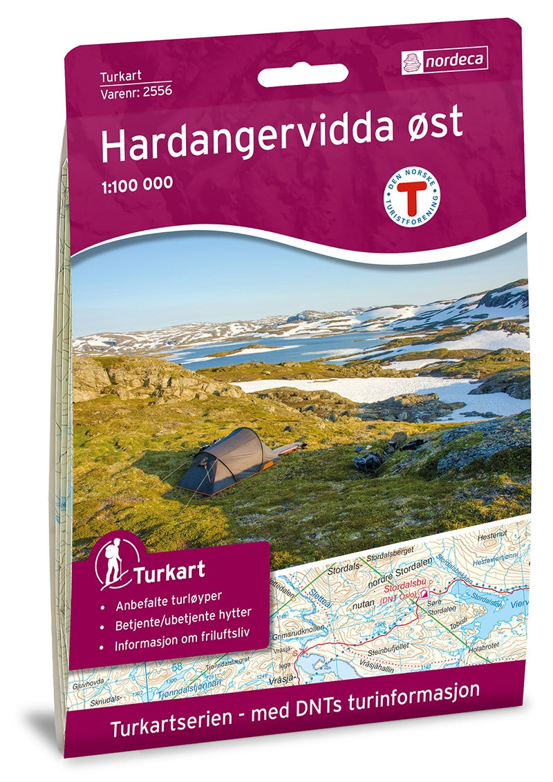Wandelkaart-Turkart Hardangervidda Oost 1:100.000