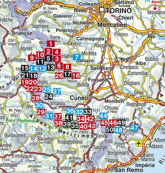 Rother WanderfÃ¼hrer Piemont SÃ¼d 50 Touren