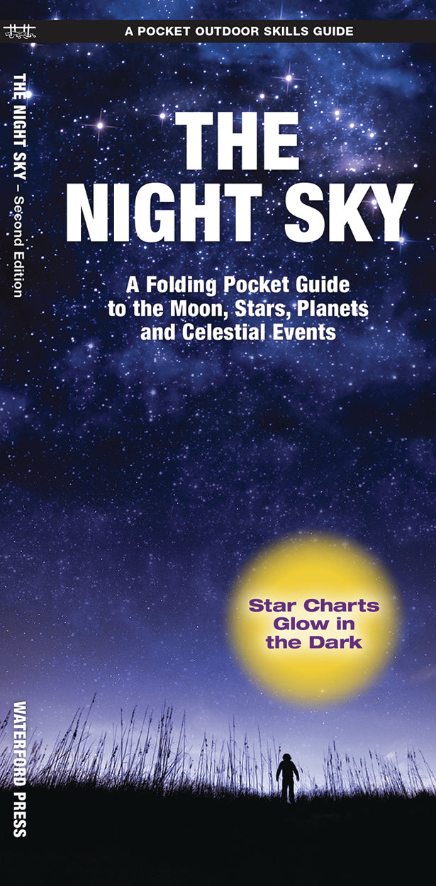 Sterrenkaart -The Night Sky A Folding Pocket Guide to the Moon, Stars, Planets & Celestial Events