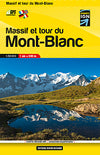 Wandelkaart Carte Massif et tour du Mont-Blanc (poche) 1:50.000