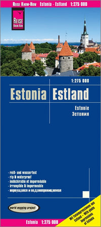 Wegenkaart Estonia-Estland 1:275.000  5.A 2018