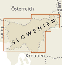 Landkaart Slovenia/Slowenien 1:185.000  5.A 2018