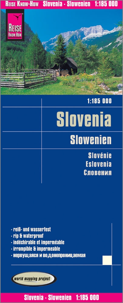 Landkaart Slovenia/Slowenien 1:185.000  5.A 2018