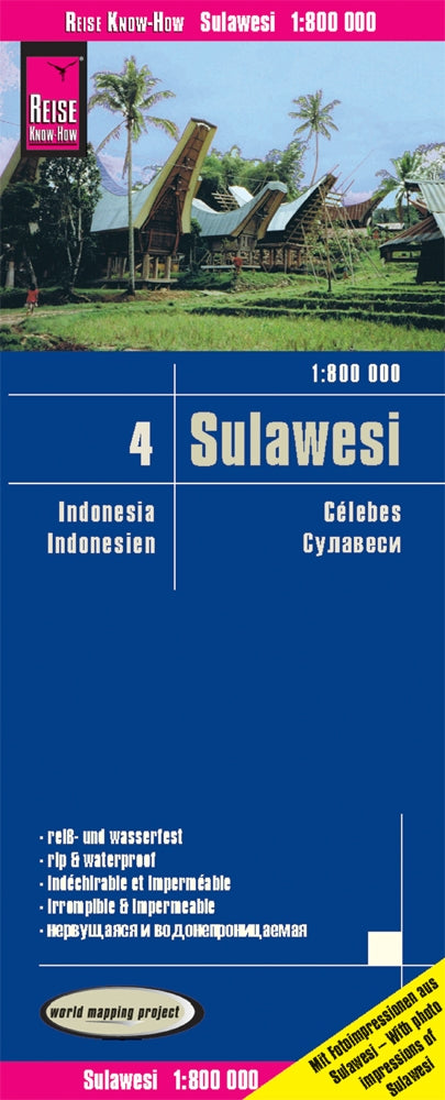 Map Indonesia 4: Sulawesi 1:800,000 2.A 2019