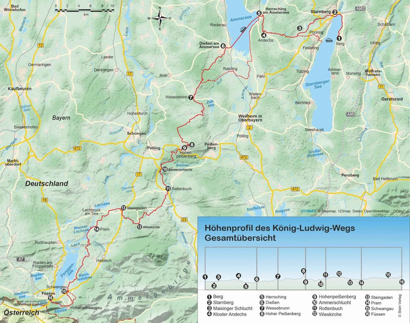 Wandelgids KÃ¶nig-Ludwig-Weg (478)