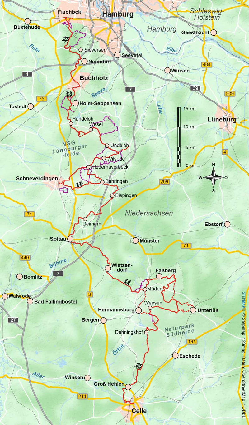 Wandelgids Heidschnuckenweg (358) 5.A 2024