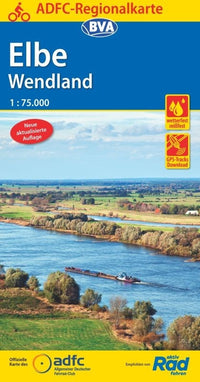 Fietskaart BVA/ADFC Regionalkarte Elbe Wendland 1:75.000 3.A 2019