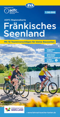 Fietskaart ADFC Regionalkarte FrÃ¤nkisches Seenland 1:50.000