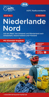 Cycling map ADFC Radtourenkarte NL 1 Niederlande Nord 1:150,000 (2020)