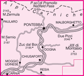 Dolomiten hiking map Sheet 018 - Alpi Carniche Orientali / Canal del Ferro 1:25,000 (GPS) 2018