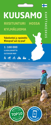 Walking map Outdoor Map Kuusamo 1:100,000