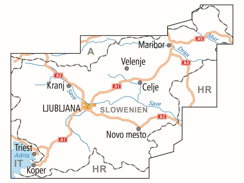 ADFC Radtourenkarte Slowenien  1:150.000