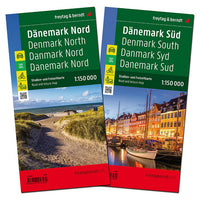 Toeristenkaart Denemarken Noord en Zuid (set) 1:150.000