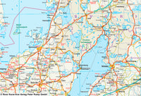 Wegenkaart Sweden - South 1:500.000  4.A 2019