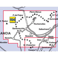 Wandelkaart Italiaanse Alpen Blad 104 - Bardonecchia 1:25.000