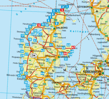 Rother Wandelgids Dänemark-Jütland / 52 Touren 5.A 2024