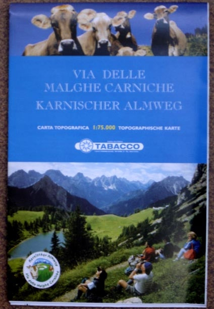 Hiking map Via delle Malghe Carniche/Karnischer Almweg 1:75,000