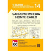 Blad 14 - San Remo Imperia Monte Carlo 1:50.000