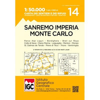 Blad 14 - San Remo Imperia Monte Carlo 1:50.000