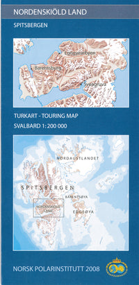 Topografische kaart NordenskiÃ¶ld Land 1:200.000 Svalbard/Spitsbergen (2008)