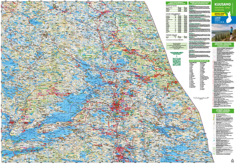 Walking map Outdoor Map Kuusamo 1:100,000