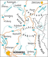 Fietskaart ADFC Radtourenkarte 18 Oberfranken/Vogtland 1:150.000