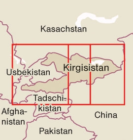 Wegenkaart Kyrgystan - Kirgistan 1:700.000  2.A 2024