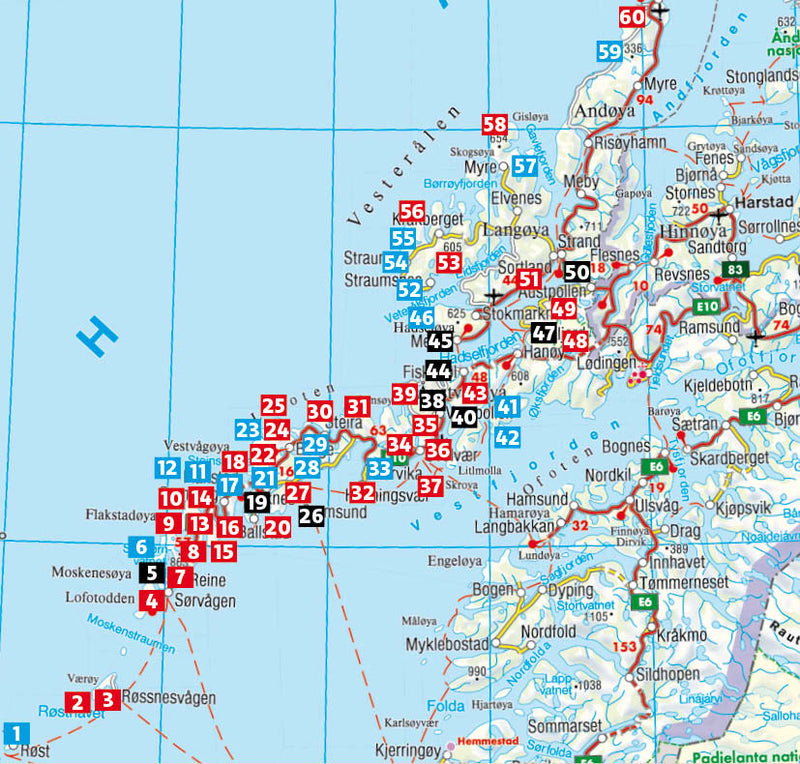 Wandelgids Rother Lofoten und Vesterålen - 60 Touren 5.A 2023