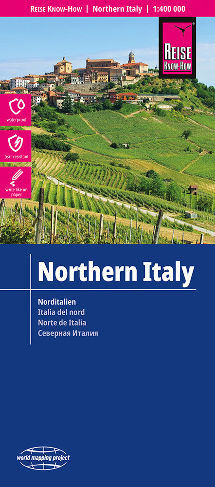 Road map Northern Italy/Italy Northern1:400,000 3.A 2017