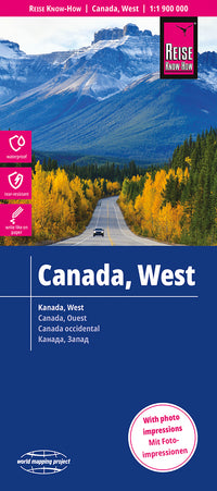 Wegenkaart Canada West 1:1,9m 9.A 2023