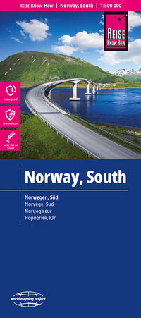 Map of Norway South 1:500,000 4.A 2022