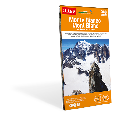 Wandelkaart Mont Blanc - Val Ferret - Val Veny 1:25.000 CS-388