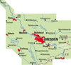 Bicycle map BVA-ADFC Regionalkarte Dresden and Environment 1:75,000 (6.A 2018)