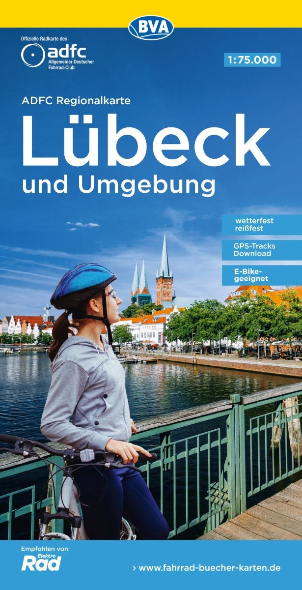 BVA-ADFC Regionalkarte Lübeck und Umgebung 1:75,000