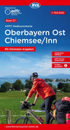 Cycling map ADFC Radtourenkarte 27 Oberbayern Ost - Chiemsee/Inn 1:150,000