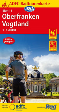 Fietskaart ADFC Radtourenkarte 18 Oberfranken/Vogtland 1:150.000