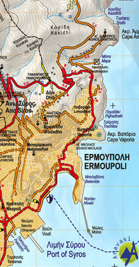 Hiking map Syros 1:20,000 (10.22)