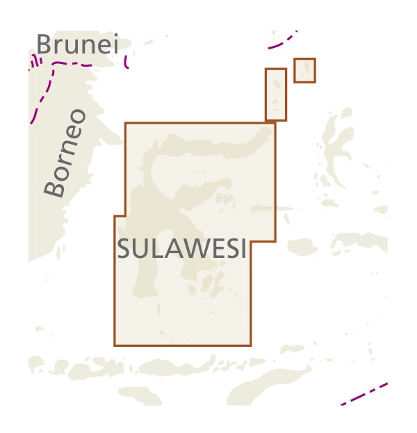 Map Indonesia 4: Sulawesi 1:800,000 2.A 2019