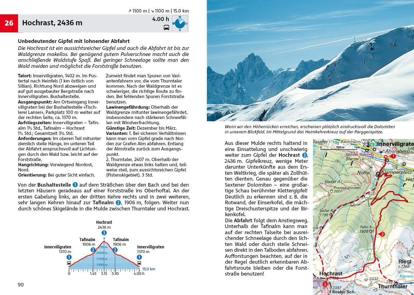 Skitourenführer Pustertal - 57 Touren 4.A 2024