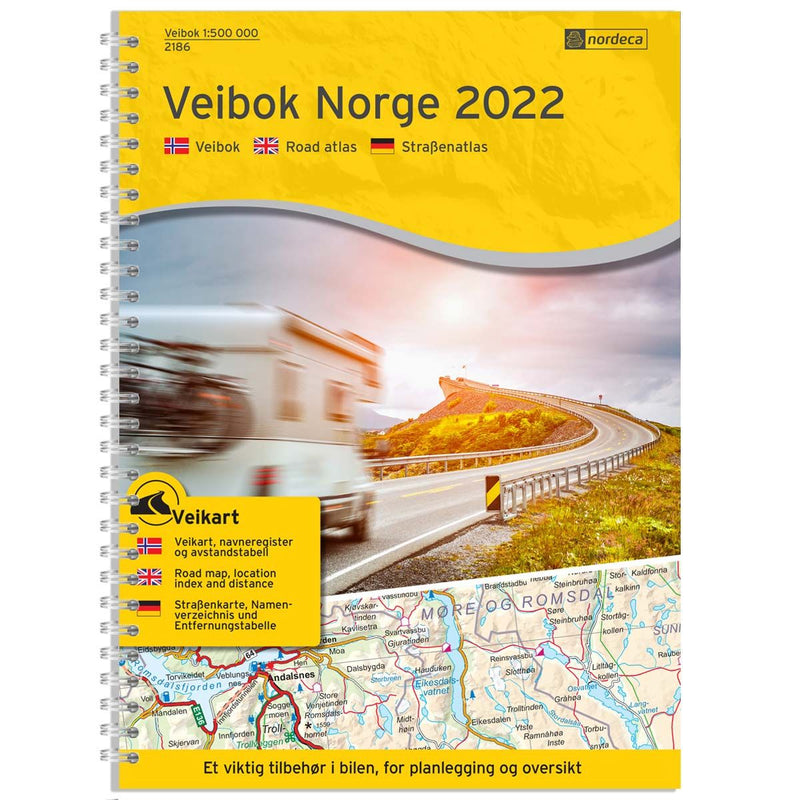 Road Atlas/Veibok Norway-Norge 1:250,000/1:500,000